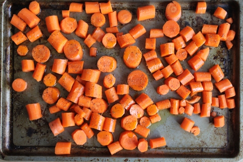 Carrots: Pre-roasting